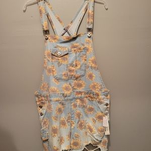 Demin Sunflower Overalls